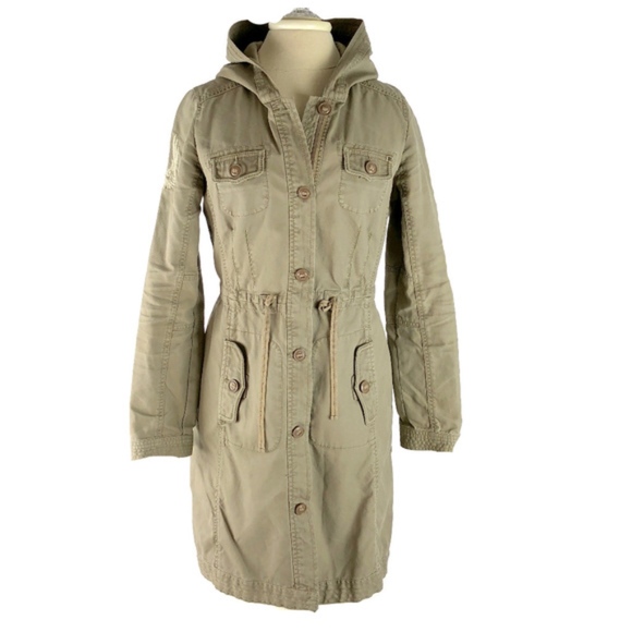 Lucky Brand Jackets & Blazers - Lucky Brand Trench Long Jacket W Hood